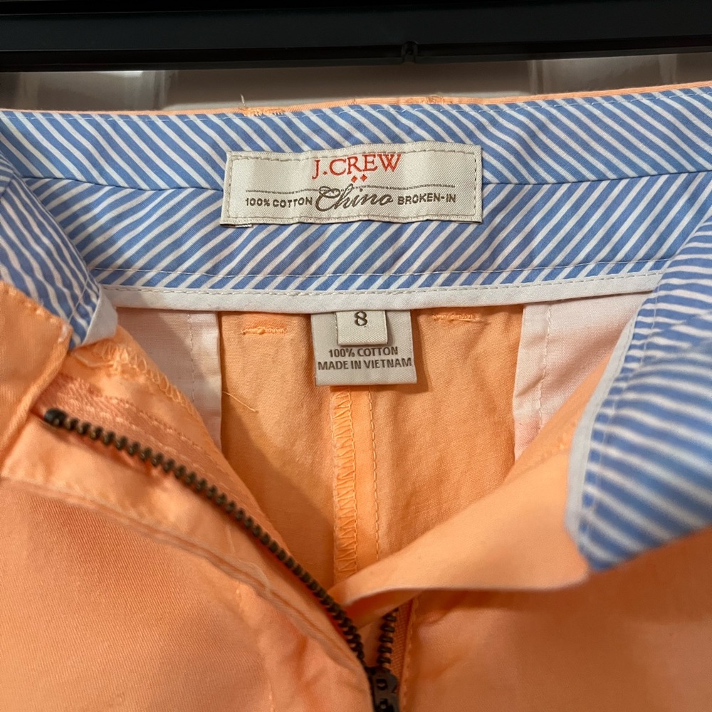 J.CREW Twill 3” CHINO Shorts ~ Creamsicle